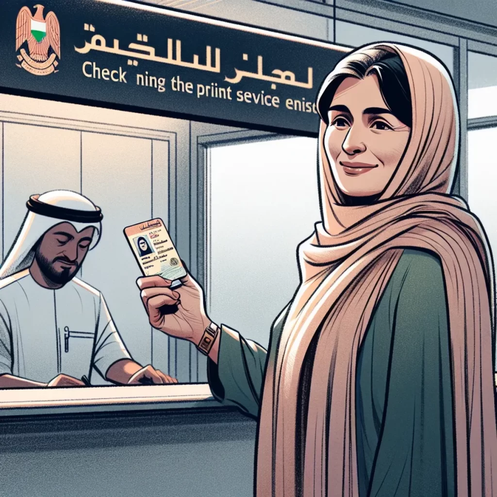 Check Your Emirates ID Print Status in Person