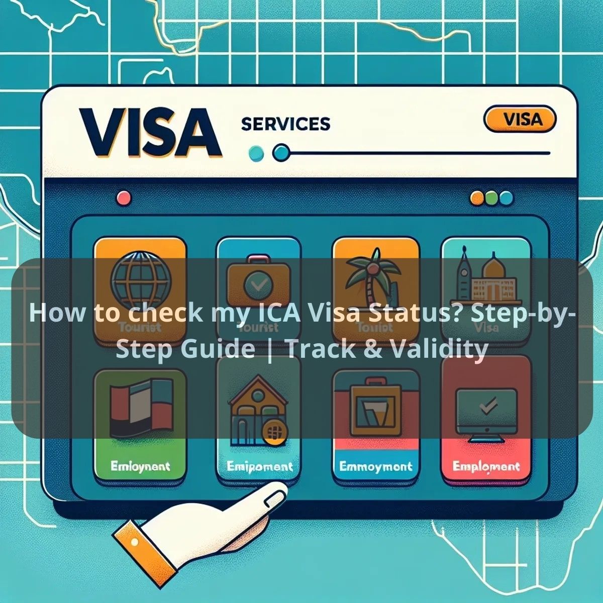 ica smart services uae visa status check